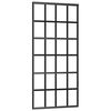 vidaXL Rennihur&eth; ESG Gler og &Aacute;l 90x205 cm Sv&ouml;rt