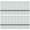 vidaXL Gir&eth;ingarp&oacute;stur 44 pcs Gr&aelig;nn 100 cm St&aacute;l