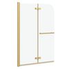 vidaXL Sturta umgj&ouml;r&eth; gold 95 x 140 cm ESG gler og &aacute;l