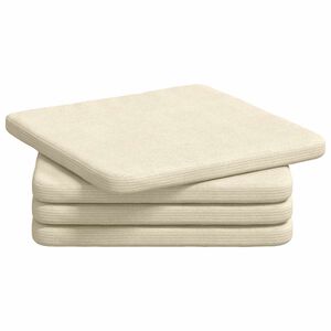 vidaXL Setjp&uacute;&eth;ar 4 pcs Rj&oacute;malitur 40 x 40 x 3 cm Korduroy efni