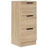 vidaXL Skenkir Sonoma Eikarlitur 30x30x70 cm Samsettur Vi&eth;ur