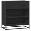 vidaXL Skenkur Svartur 68x35x76 cm Samsettur Vi&eth;ur