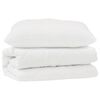 vidaXL R&uacute;mfatasett me&eth; kodda 2 pcs Hv&iacute;tt Microfleece