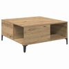 vidaXL S&oacute;fabor&eth; Artisan Eik 80 x 80 x 36,5 cm Samsettur vi&eth;ur