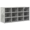 vidaXL Sk&oacute;knask&aacute;pur Steypugr&aacute;r 103 x 30 x 51 cm Samsettur vi&eth;ur