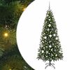 vidaXL Gervi j&oacute;latr&eacute; me&eth; 300 LED me&eth; standi Gr&aelig;nn 180 cm PE og PVC