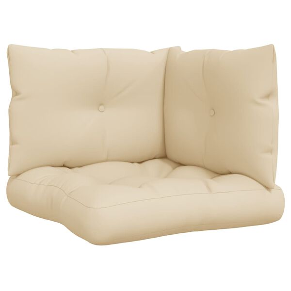 vidaXL Sessur fyrir Pallettus&oacute;fa 3 stk. Drapplita&eth;ir Efnis&aacute;kl&aelig;&eth;i