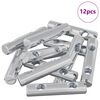 vidaXL Eikarn&ouml;t 12 pcs Sinkh&uacute;&eth;a&eth; 60 x 12 mm J&aacute;rn