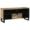 vidaXL TV einingar me&eth; sk&uacute;ffu Br&uacute;nn 105 x 33 x 46 cm Samsettur vi&eth;ur
