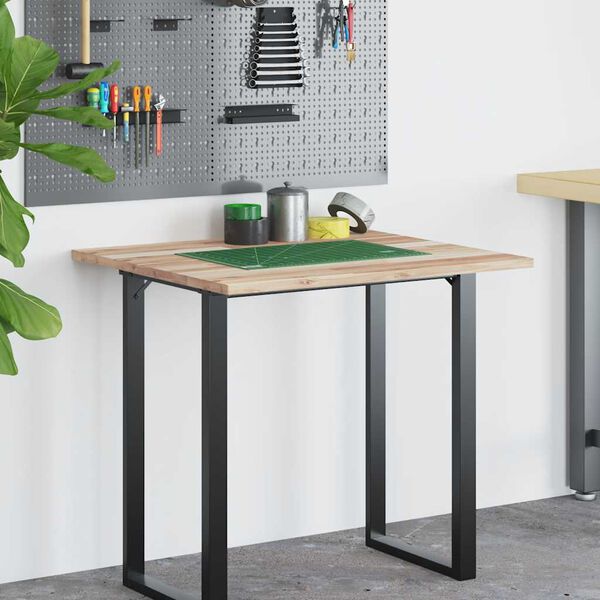 vidaXL Bor&eth;plata &Oacute;me&eth;h&ouml;ndlu&eth; 80x60x2 cm Gegnheill Akas&iacute;uvi&eth;ur