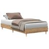 vidaXL R&uacute;mgrind &aacute;n D&yacute;nu&THORN;rosku&eth; eik 100x200 cm Samsettur Vi&eth;ur