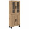 vidaXL H&aacute;bor&eth; 2 pcs Artisan Eik Samsettur vi&eth;ur