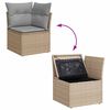 vidaXL Gar&eth;s&oacute;fa sett me&eth; p&uacute;&eth;i 12 pcs Beige og lj&oacute;sgr&aacute;r p&oacute;l&yacute;rattan