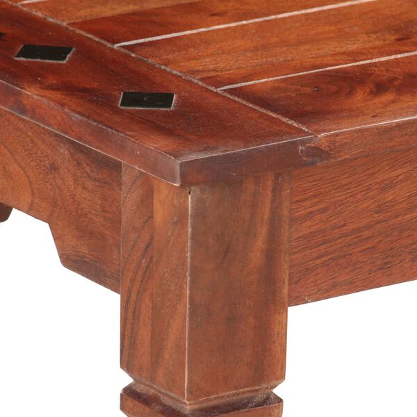 vidaXL Bekkur 110 cm Gegnheill Akasíuviður