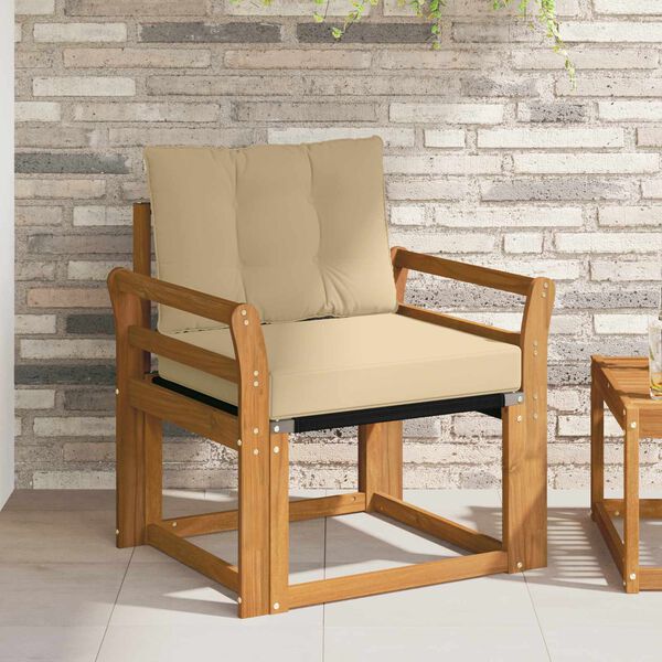 vidaXL &Uacute;tis&oacute;fi Fast Acacia tr&eacute; og Textilene N&aacute;tt&uacute;rulegur