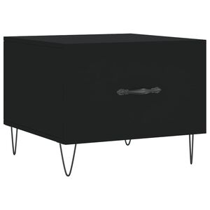 vidaXL S&oacute;fabor&eth; Svartur 50x50x40 cm Samsettur Vi&eth;ur