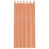 vidaXL Voile Gardínur með lykkjum 2 stk Terracotta 140x225 cm