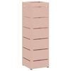 vidaXL Regnhl&iacute;fastendur me&eth; geymslu Bleikur 15,5 x 15,5 x 49 cm metal