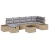 vidaXL S&oacute;fasett me&eth; p&uacute;&eth;i 7 pcs p&oacute;l&yacute;rattan