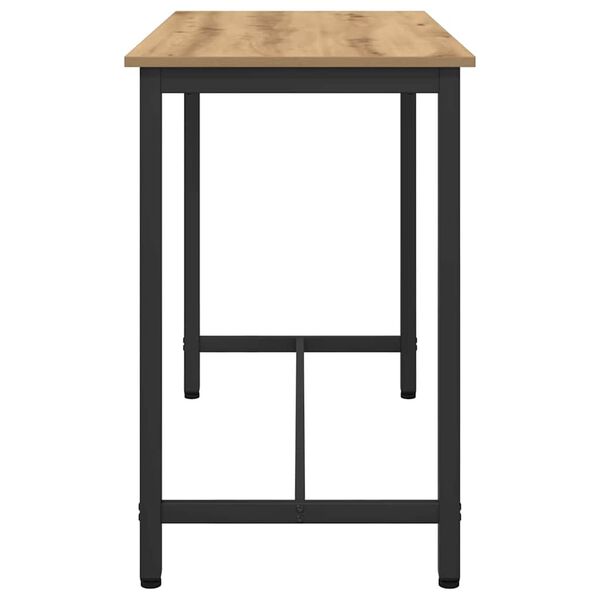 vidaXL bor&eth; Artisan Eik 100 x 50 x 76,5 cm Vinnslutr&eacute; og st&aacute;li