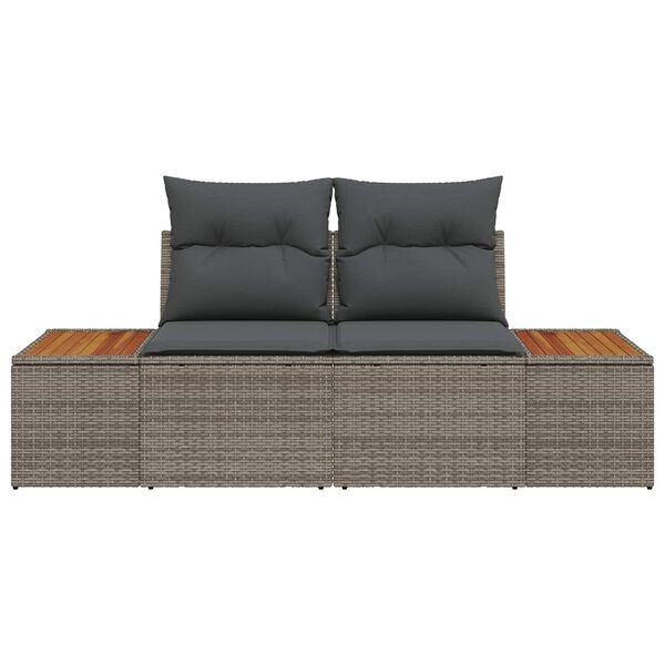 vidaXL Gar&eth;as&oacute;fi Gr&aacute;r 184 x 62 x 85 cm p&oacute;l&yacute;rattan