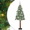 vidaXL Mj&oacute;tt j&oacute;latr&eacute; me&eth; 300 LED Gr&aelig;nn 180 cm PVC og solid furuvi&eth;