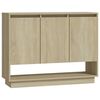 vidaXL Komm&oacute;&eth;a Sonoma Eik 97x31x75 cm Samsettur Vi&eth;ur