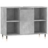 vidaXL Ba&eth;herbergissk&aacute;pur Steypugr&aacute;r 80x33x60 cm Samsettur vi&eth;ur