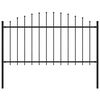 vidaXL Gar&eth;gir&eth;ing Woerden me&eth; Spj&oacute;ttoppi &uacute;r St&aacute;li 170x150 cm Sv&ouml;rt