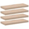vidaXL Flj&oacute;tandi Hillur 4 stk 60x23,5x4 cm Samsettur Vi&eth;ur