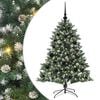 vidaXL Gervi j&oacute;latr&eacute; me&eth; 150 LED Gr&aelig;nn 120 cm PVC, plast og st&aacute;l