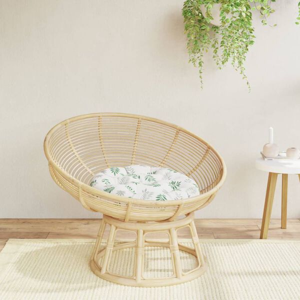 vidaXL Kringl&oacute;tt Sessa Laufamynstur &Oslash; 60 x 11 cm Oxfordefni