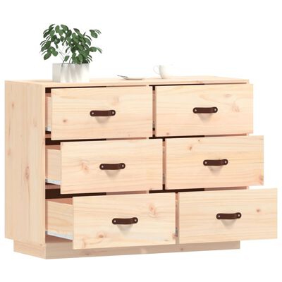 vidaXL skenkur 100x40x75 cm Solid Wood Furu