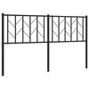 vidaXL Skiptanlegt R&uacute;mgafl &uacute;r M&aacute;lmi Svartur 150 cm