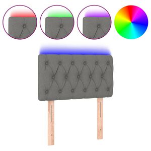 vidaXL LED H&ouml;f&eth;agafl Lj&oacute;sgr&aacute;r 80x7x78/88 cm Efni