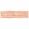 vidaXL Bor&eth;plata Lj&oacute;sbr&uacute;n 180x50x(2-4) cm Me&eth;h&ouml;ndlu&eth; N&aacute;tt&uacute;rul. Br&uacute;nir