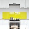 vidaXL Eldhús Backsplash 2 pcs Gulur 70 x 40 cm hertuð gler