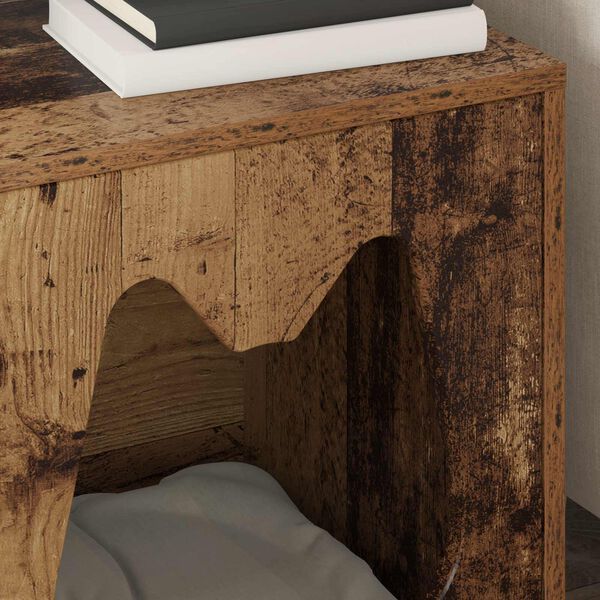 vidaXL Katta h&uacute;s Gamalt timbur 42,5 x 40 x 53,5 cm Samsettur vi&eth;ur