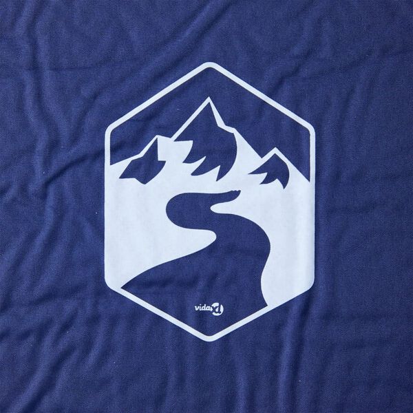 vidaXL Uppbl&aacute;sanleg &Uacute;tilegud&yacute;na me&eth; P&uacute;&eth;a f. 1 manneskju D&ouml;kkbl&aacute;tt