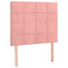 vidaXL H&ouml;f&eth;agafl bleikur 80x5x118/128 cm flauel