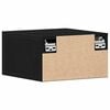vidaXL Veggfestur n&aelig;turb&uacute;r Vegghengt 2 pcs Svartur Eik 35 x 35 x 20 cm