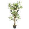 vidaXL Gervi Bambustr&eacute; 552 Laufum 120 cm Gr&aelig;n