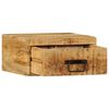 vidaXL Vegghengdir n&aacute;ttbor&eth;ssk&aacute;par 2 stk Solid Groft Wood Mango