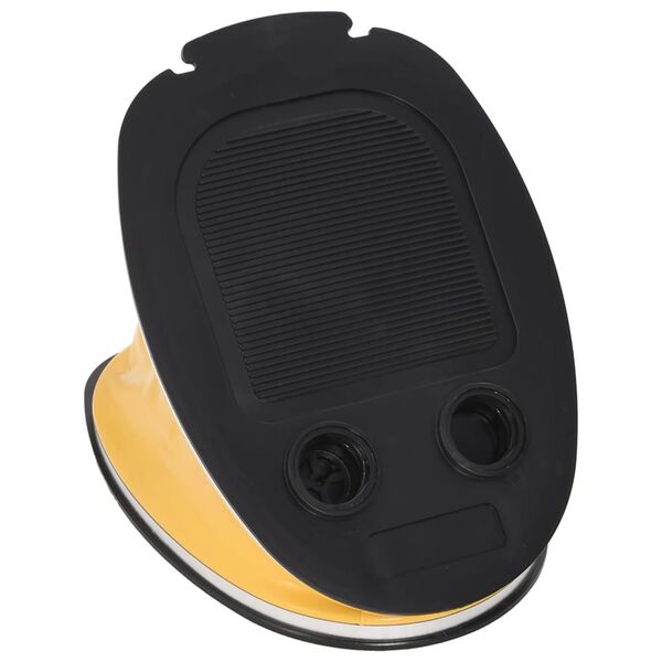 vidaXL F&oacute;tpumpa 26x18 cm PP og PE Gr&aacute; og Gul