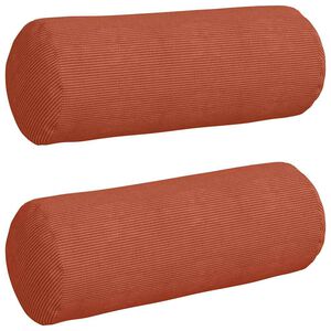 vidaXL Bolster P&uacute;&eth;ar 2 pcs Rau&eth;ur appels&iacute;nugulur &Oslash; 25 x 70 cm