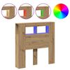 vidaXL LED h&ouml;fu&eth;gafl Artisan Oak 100x18,5x103,5 cm Hanna&eth;ur vi&eth;ur