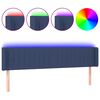 vidaXL LED h&ouml;fu&eth;gafl Bl&aacute;r 183x16x78/88 cm Efni
