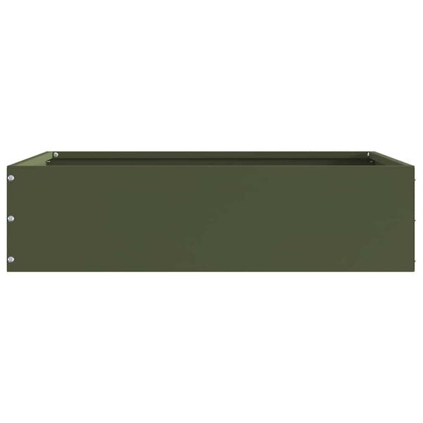 vidaXL Gar&eth;ja&eth;ar 6 pcs Ol&iacute;fugr&aelig;nn 50 x 50 x 13 cm St&aacute;l