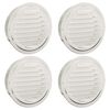 vidaXL Loftoppa 4 pcs Silfur 150 mm Ry&eth;fr&iacute;tt St&aacute;l