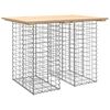 vidaXL gar&eth;bor&eth; &uacute;r gabion-h&ouml;nnun 100x70x72 cm &uacute;r gegnheilu tr&eacute; &uacute;r furu